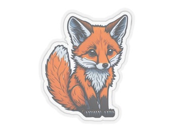 Cute Fox Sticker - Add Whimsy to Your Laptop, Water Bottle, and More - Order Now for Adorable Fun