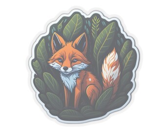 Cute Fox Sticker - Bring Whimsy to Your Laptop, Water Bottle, and More - Order Now for Adorable Fun!