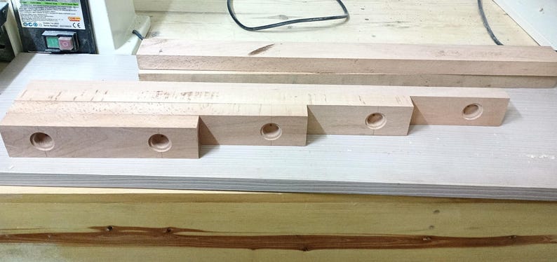 Pencil Wall Hooks for Kids, Handmade Beech Wood Coat Hooks, Montessori Nursery Decor image 15