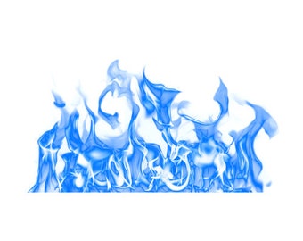 Flamme bleue 3D prête à imprimer Design numérique SVG et PNG