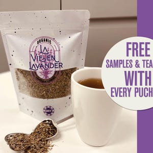 Lavender Flowers | La Vie en Lavender | Organic | Dried Herbs | Culinary Grade | Herb Sachets | Natural Aroma | Premium Quality Lavender