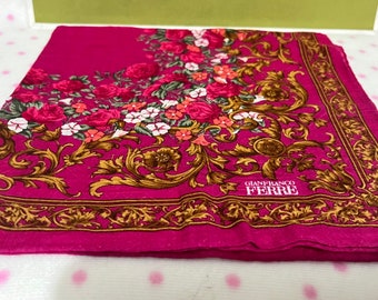 Vintage and Pretty Gianfranco Ferre Handkerchief Cotton