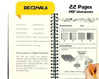 Printable PDF Decimals Worksheets