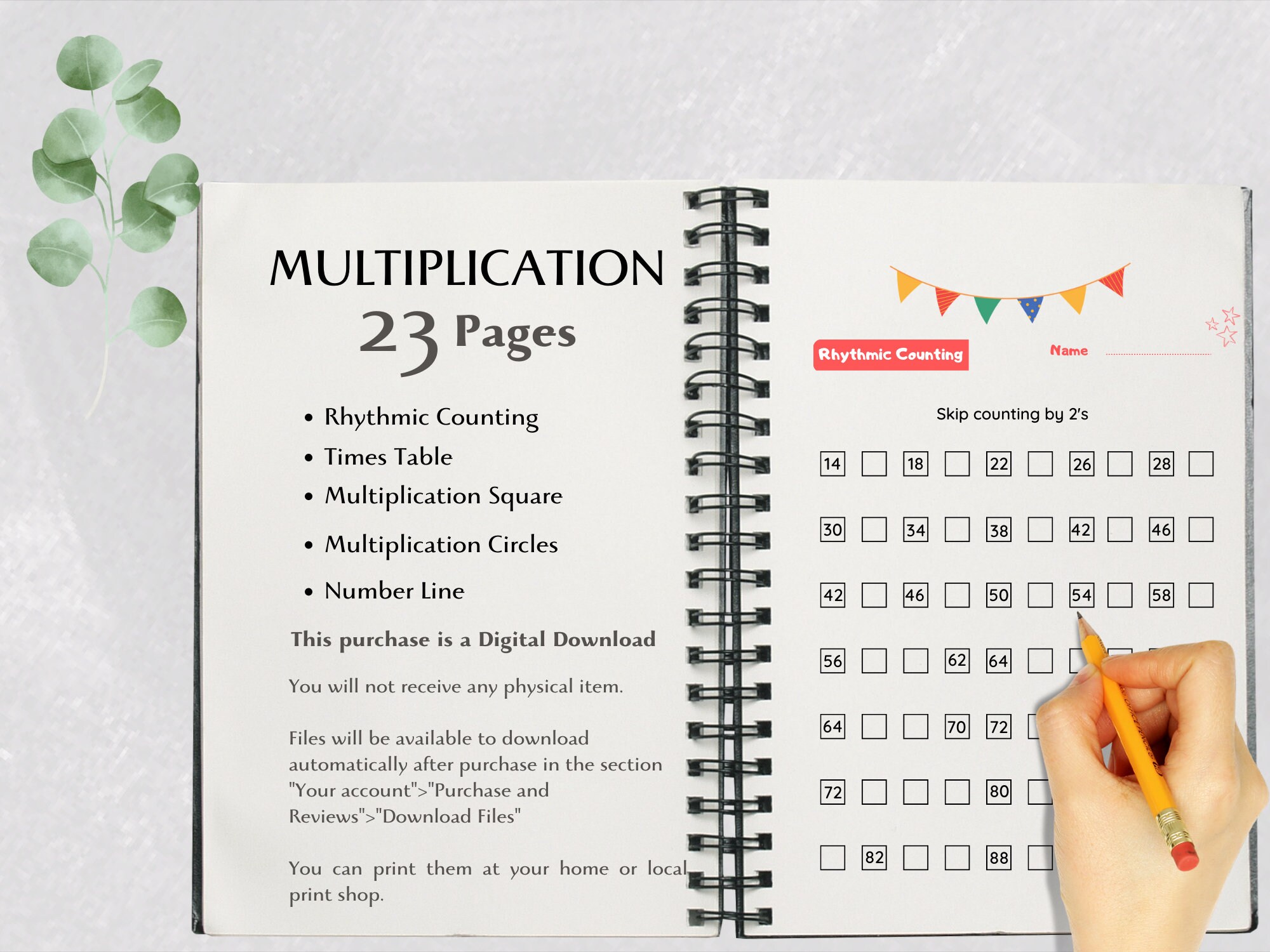Printable Multiplication Worksheet PDF - Etsy