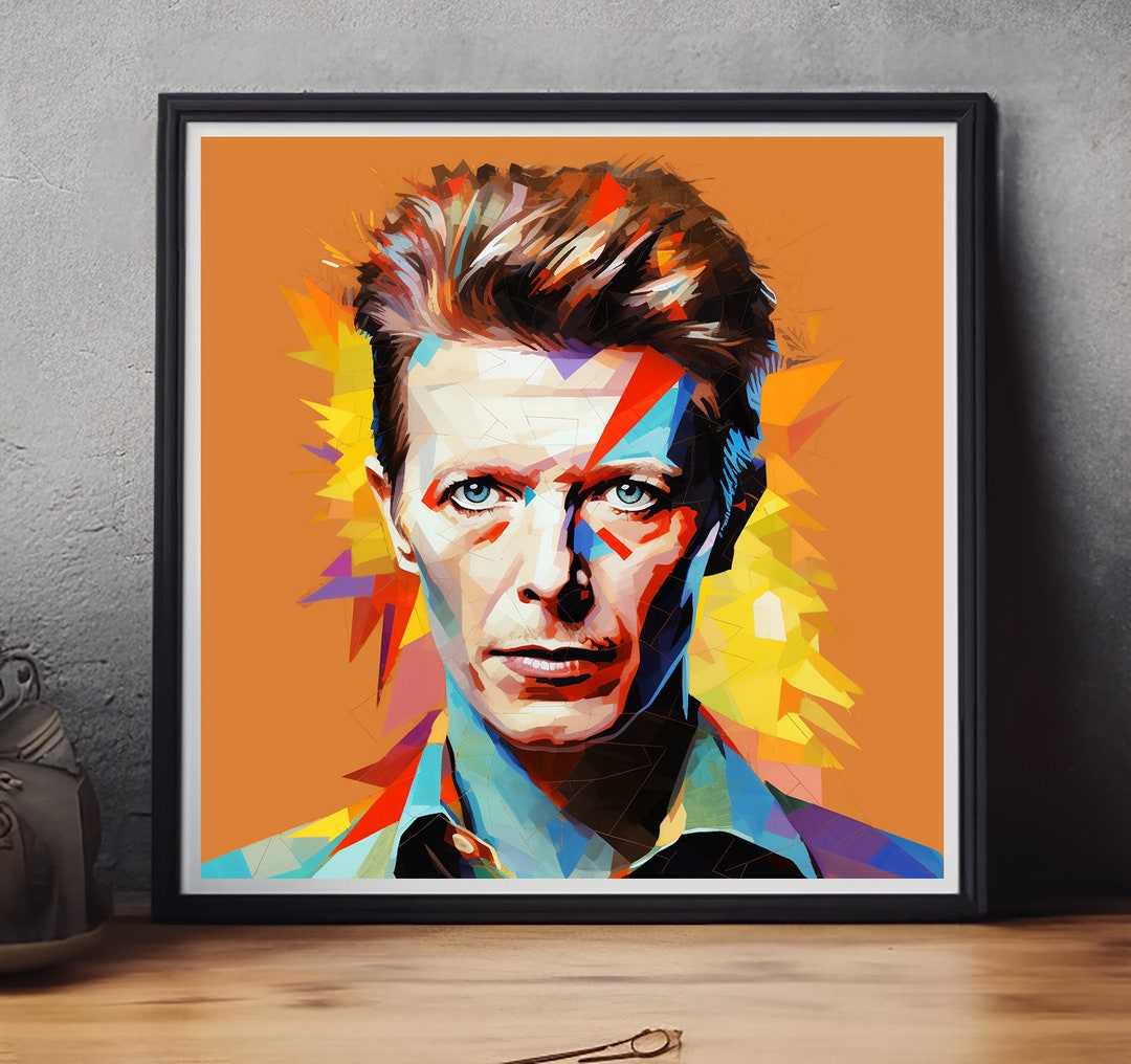 David Bowie Pop Art Poster Print | Ziggy Stardust Music Icon | Warhol ...
