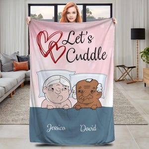 Personalized Couple Name Blanket Customized Couple Blanket Anniversary Blanket Gift for Wife Couple Gift