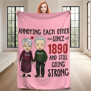 Personalized Couple Blankets Customized Couple Blankets are Suitable for Family Members Creative gifts Anniversary gifts