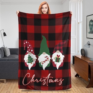Christmas Blanket Personalized Christmas Blanket Customized Christmas Blanket for Family and Friends Holiday Blanket Christmas Gift