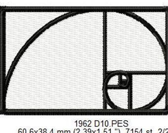 Divine proportion Embroidery file, machine embroirdery design, Divine Proportion chakra design, PES, DST files for embroidery machine