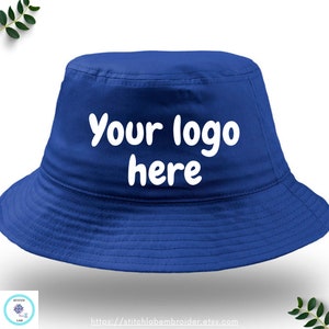 Panama with logo embroidery, a customized panama with logo, a custom summer unisex hat with embroidery
