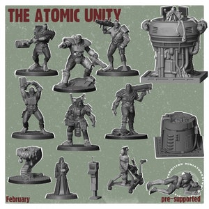 Atomic Unity - Post Apocaliptic Wargames - dnd - tabletop miniature - pathfinder - RPG | 32mm