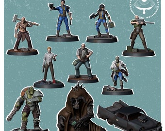 Cafe of Broken Dreams - Post Apocaliptic Wargames fallout inspired - dnd - tabletop miniature - pathfinder - RPG | 32mm