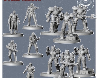 Steel Rising - Post Apocaliptic Wargames - dnd - tabletop miniature - pathfinder - RPG | 32mm
