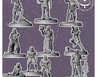 Slave Traders - Post Apocaliptic Wargames - dnd - tabletop miniature - pathfinder - RPG | 32mm