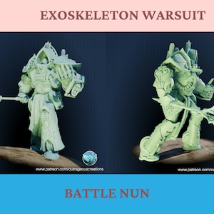 Battle Nun Exoskeleton - Tabletop / Pathfinder / Dungeons & Dragons DnD / fantasy wargame