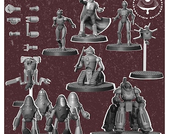 Robotron - Post Apocaliptic Wargames - dnd - tabletop miniature - pathfinder - RPG | 32mm