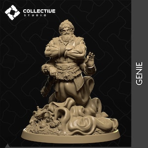 Genie Djin - Tabletop / Pathfinder / Donjons & Dragons DnD / jeu de guerre fantastique