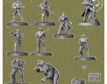 Desert - Post Apocaliptic Wargames - dnd - tabletop miniature - pathfinder - RPG | 32mm