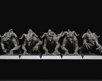 Beast Hounds - Raven Twin MIniatures - Tabletop / Pathfinder / Dungeons & Dragons DnD / fantasy wargame