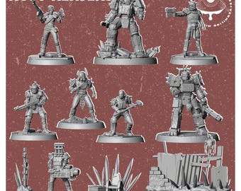 Rust Reavers - Post Apocaliptic Wargames - dnd - tabletop miniature - pathfinder - RPG | 32mm