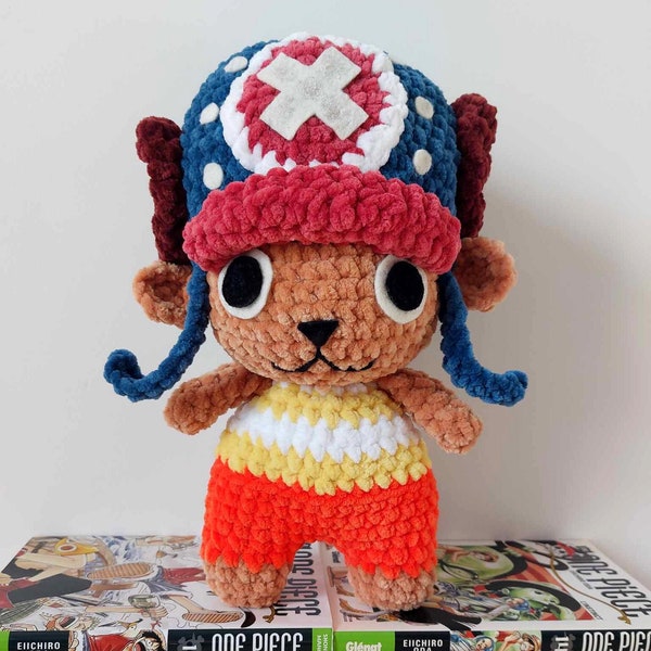 Peluche amigurumi Tony Tony Chopper One Piece