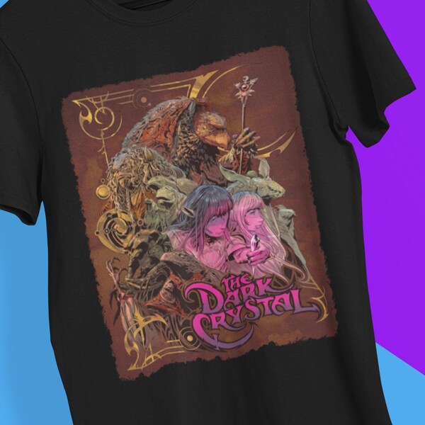 The Dark Crystal Movie Soft T-Shirt, Dark Crystal Poster T Shirt, 80s Movie Nostalgia, Gift for Her, Gift for Him, Dark Crystal Fan Art Gift