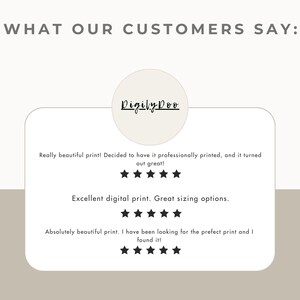 Puede incluir: Una rese&ntilde;a de un cliente para una tienda de impresi&oacute;n digital llamada "Digily Doo". La rese&ntilde;a incluye tres calificaciones de cinco estrellas y comentarios positivos sobre la calidad y las opciones de tama&ntilde;o de las impresiones.