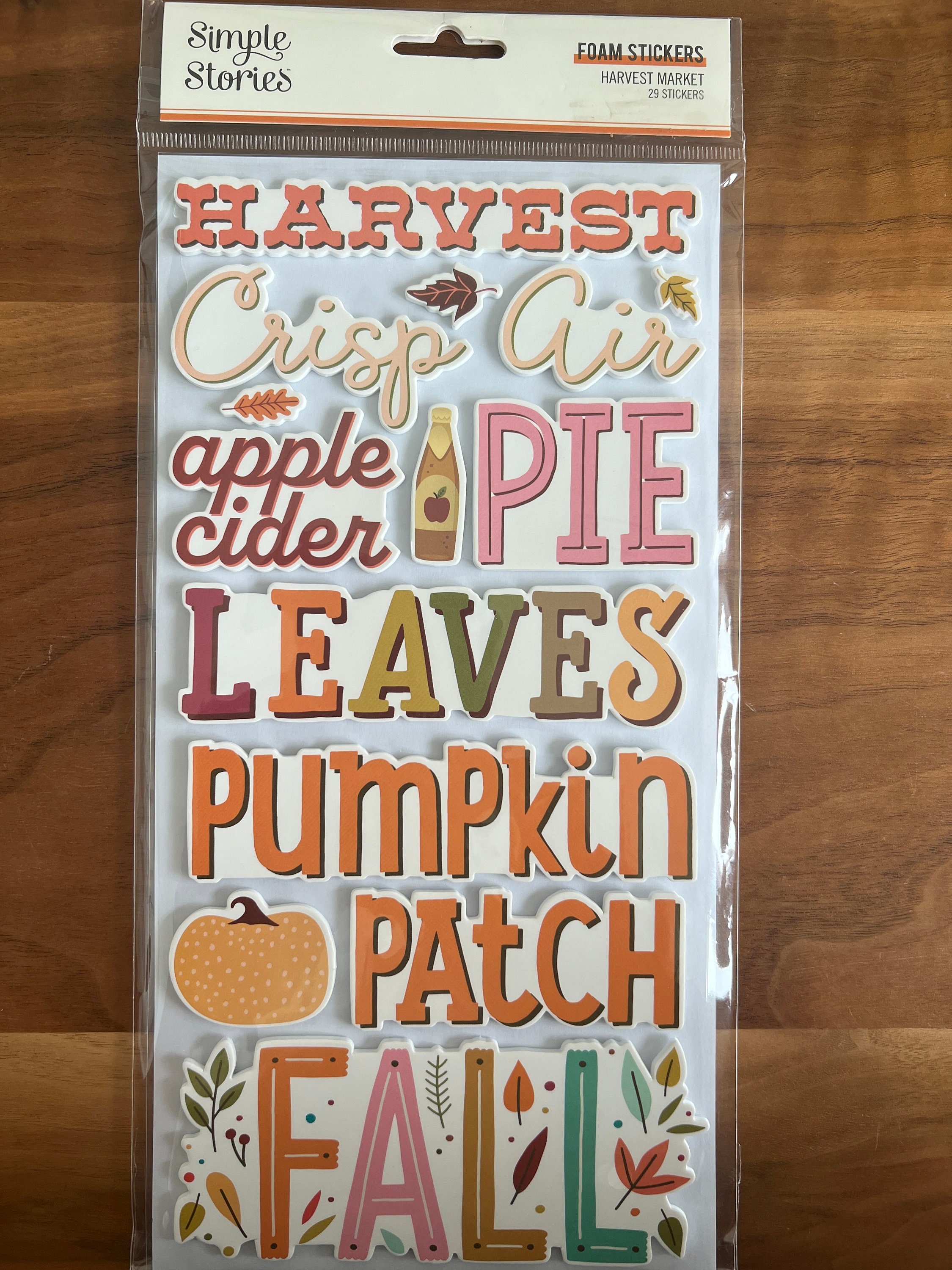 Harvest Market Cardstock Stickers - Simple Stories