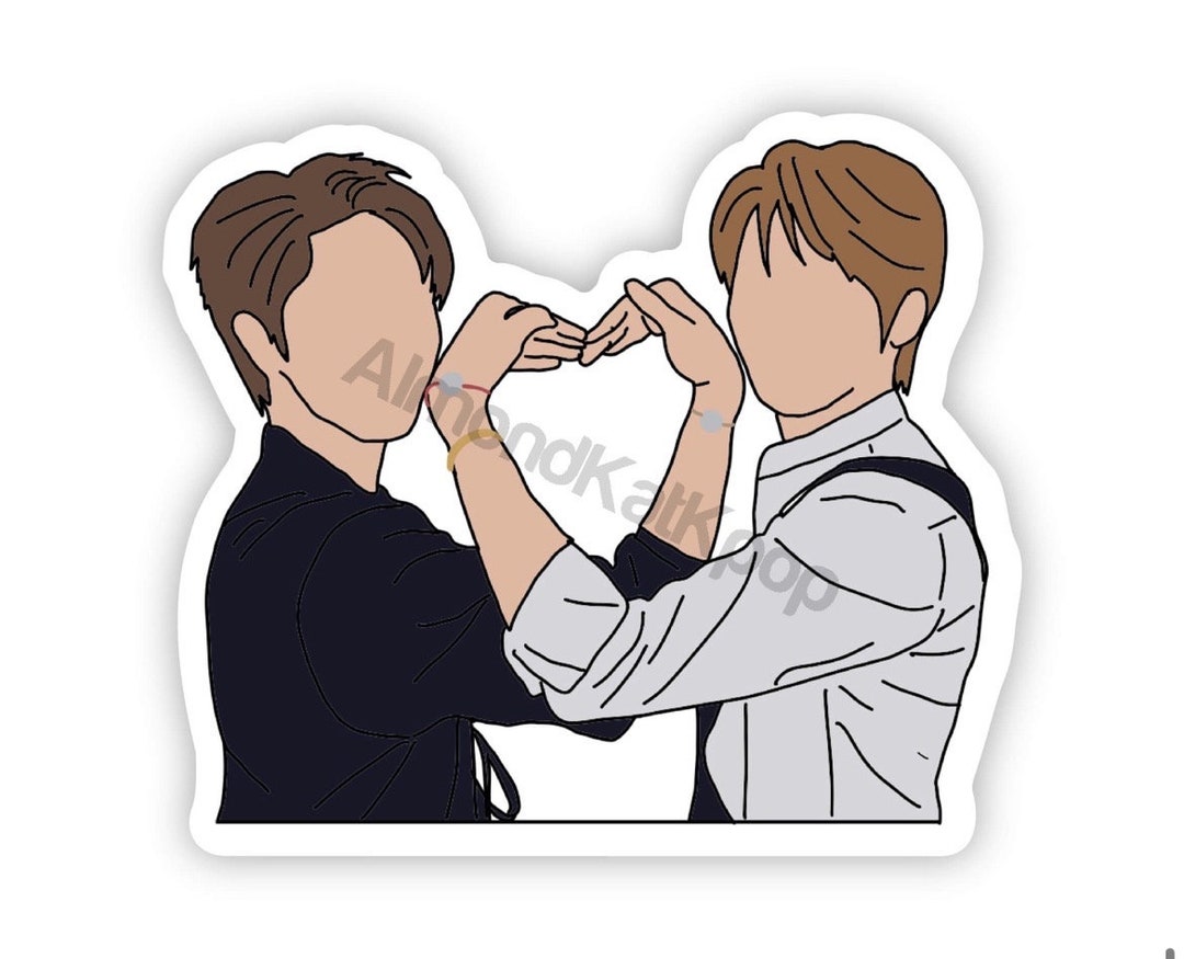 Minsung Heart Sticker Stray Kids Stray Kids Sticker - Etsy