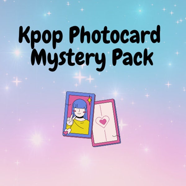 Handmade Photocard Mystery Pack | Mystery Photocards| Kpop Photocards