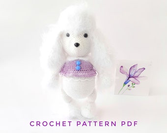 Crochet Poodle Pattern: Amigurumi Dog (PDF)