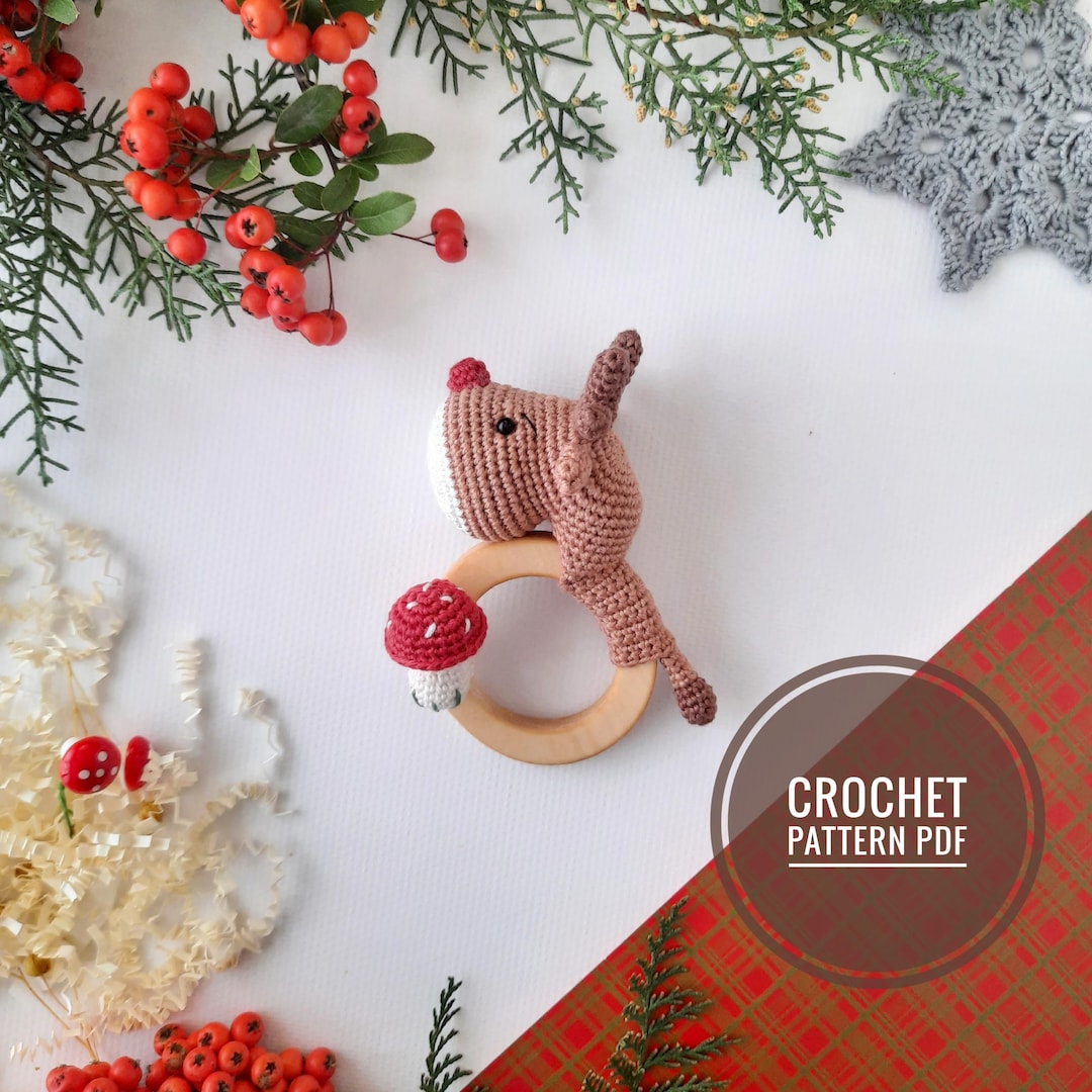 Crochet Deer Rattle Pattern: Amigurumi Teething Toy (PDF Pattern) - Etsy