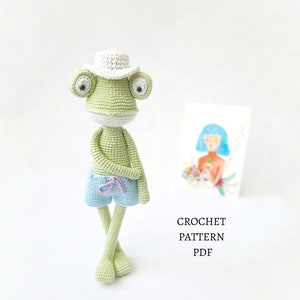 Crochet Frog Amigurumi Pattern: Barni & Bella Toy (PDF)