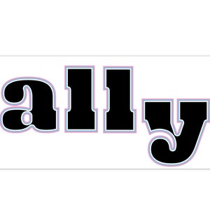 Transgender Ally Bumper Sticker