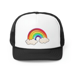 Rainbow Road Warrior: Trucker Hat with Rainbow Flag Design