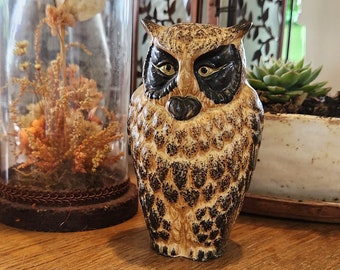 Owl, Vintage ceramic owl figurine