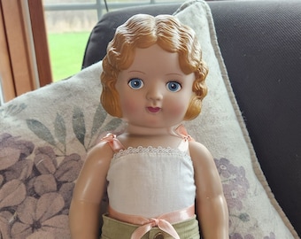 1991 DAISY KINGDOM PANSY Doll 4031 Vintage 18 Blue eyed Molded
