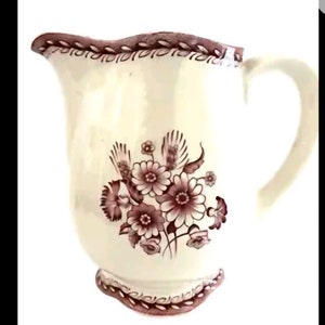 Arabia Finland  Floral Bouquet  pitcher 6.5 inches tall
