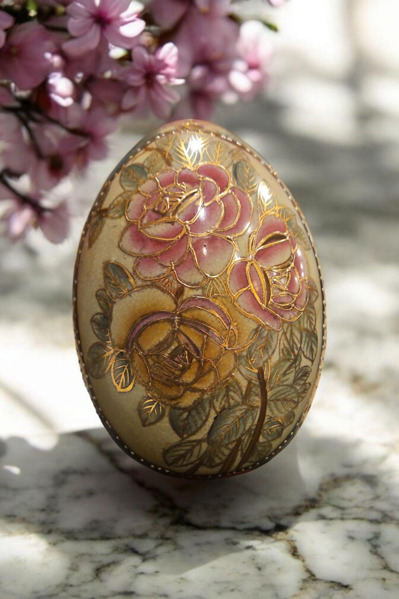 Gold satsuma egg - Etsy 日本