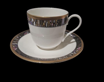 Mikasa Royal Glimmer tea cup and saucer