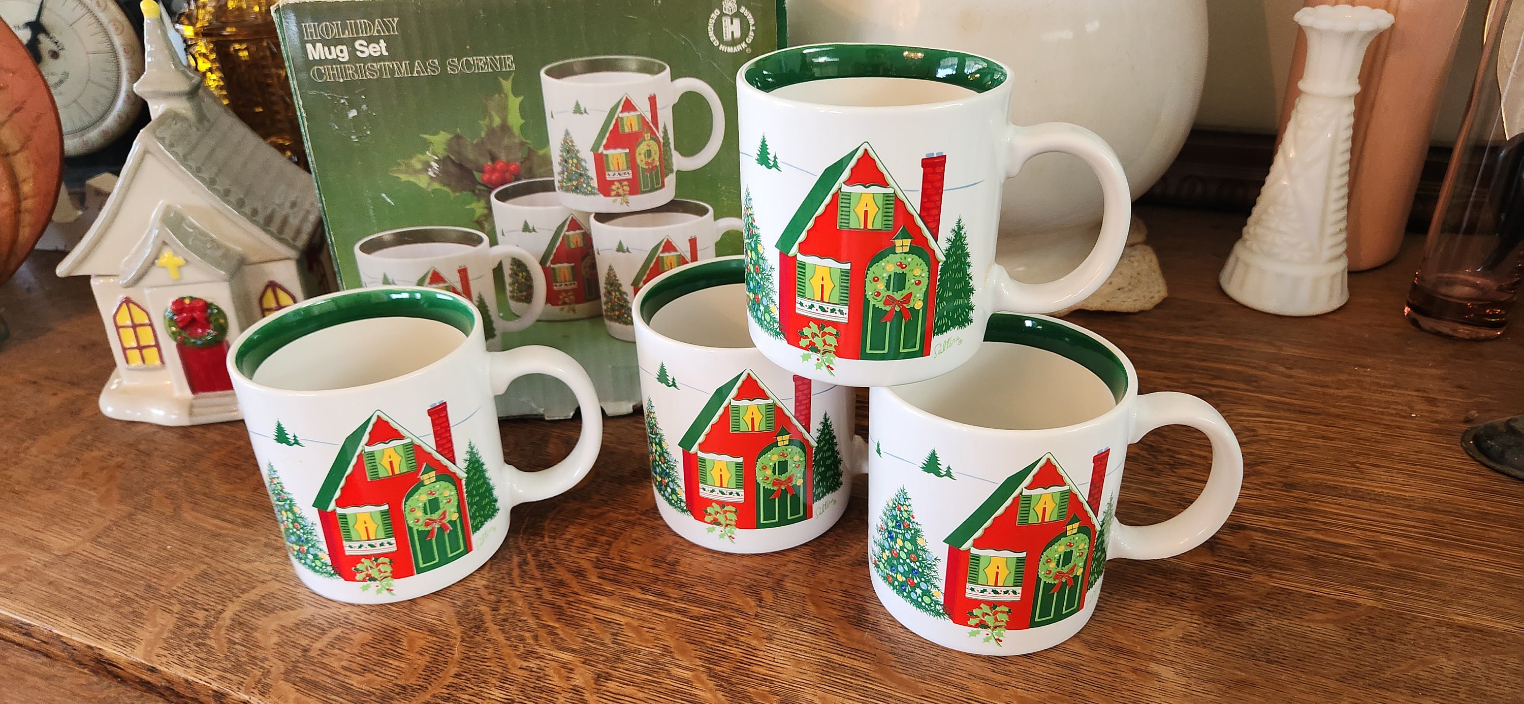 Mugs Vintage Himark Holiday Coffee Cup Set of 4 With Original Box - Etsy