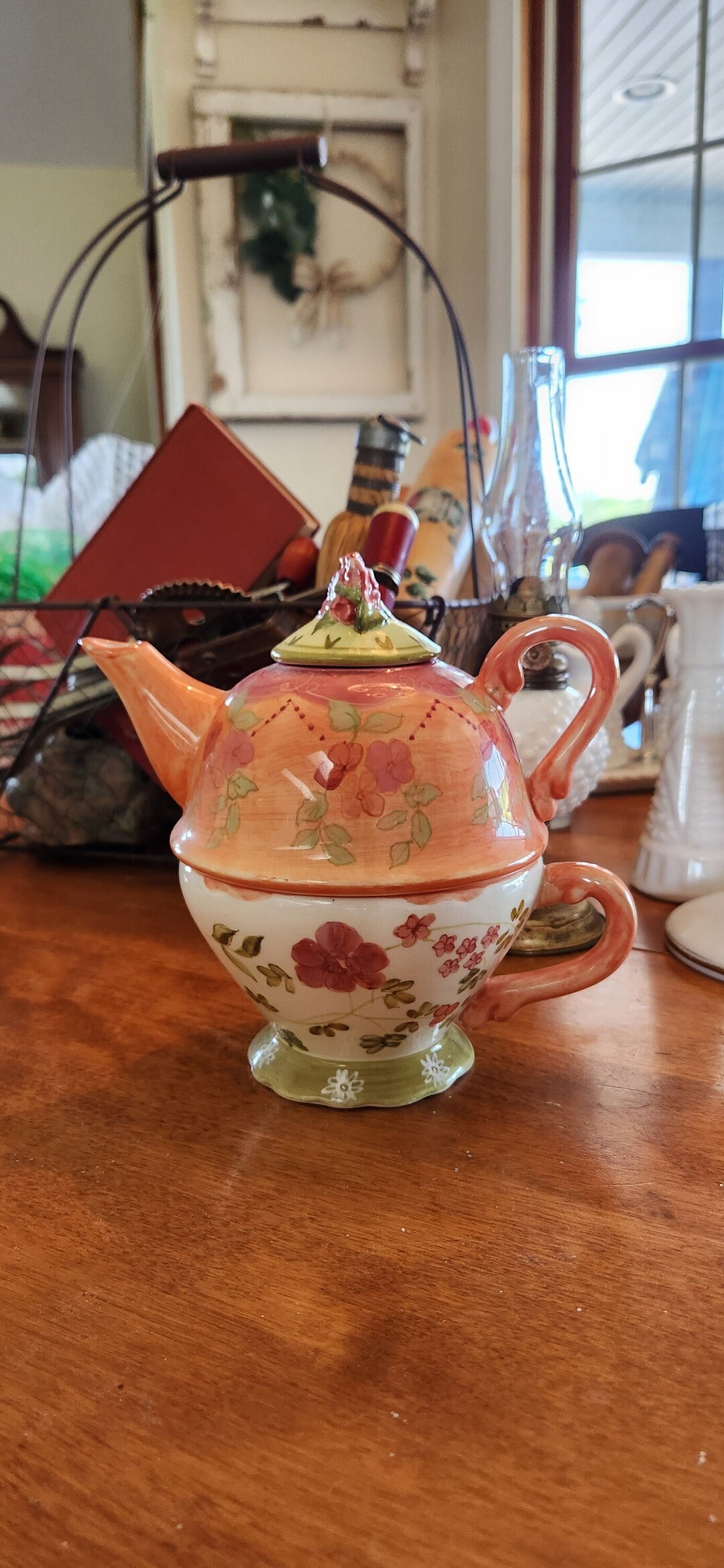 Teapot, Tracy Porter 3 Piece Tea for One Set Tea Pot, Lid and Large Cup