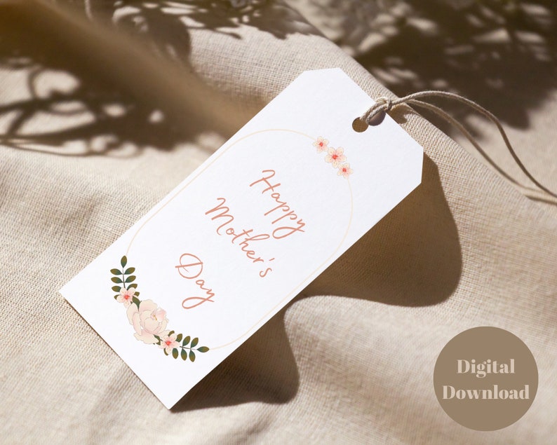 Happy Mother's Day Editable Tag Printable Mothers Day - Etsy