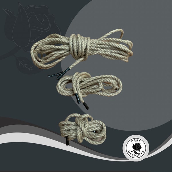 Custom Length of Jute Rope for Shibari, 6mm diameter untreated