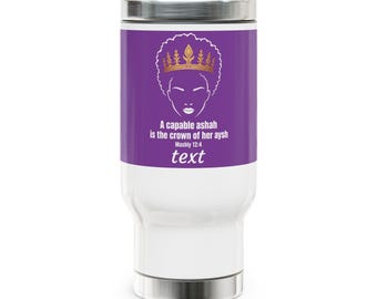 Customize Capable wife travel mug | Stainless Steel 14oz