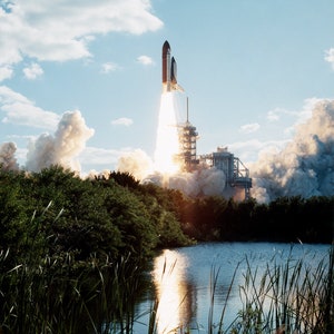Space Shuttle Launch The Pond