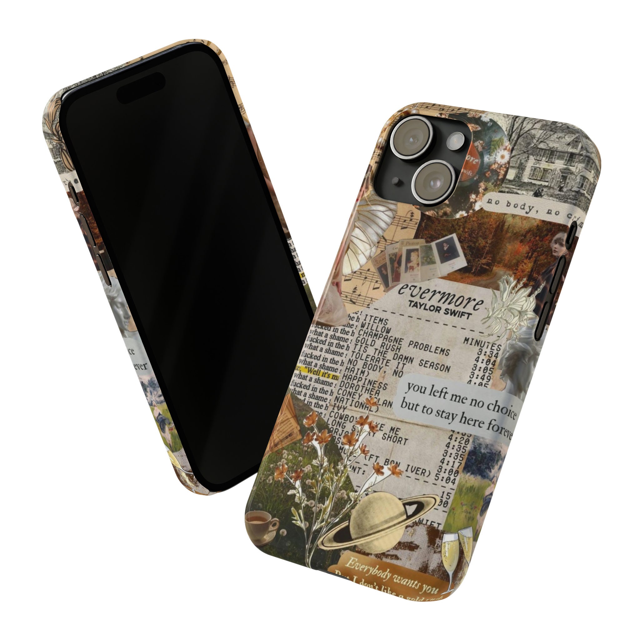 Phone Case for Taylor Swift's Evermore Era, Lover Phone Cover for TSwift Fans, Stylish Gift for Swifties