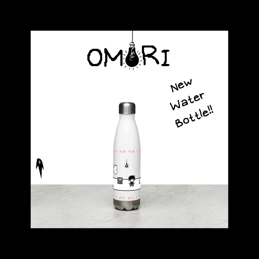 Omori Water Bottle White Spaceomori Gift Omori minimalrpg Etsy