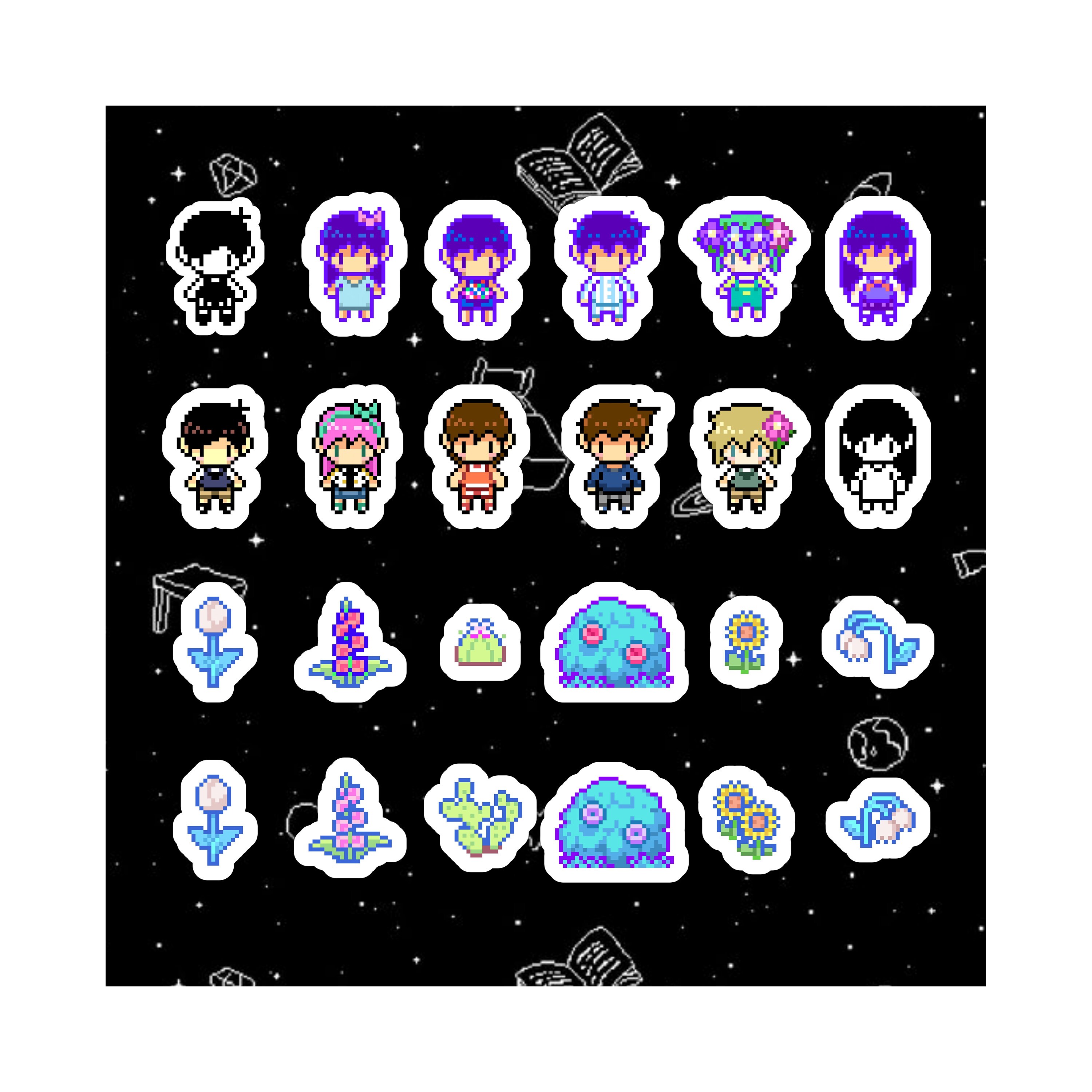 Omori Characters&flowers Etsy