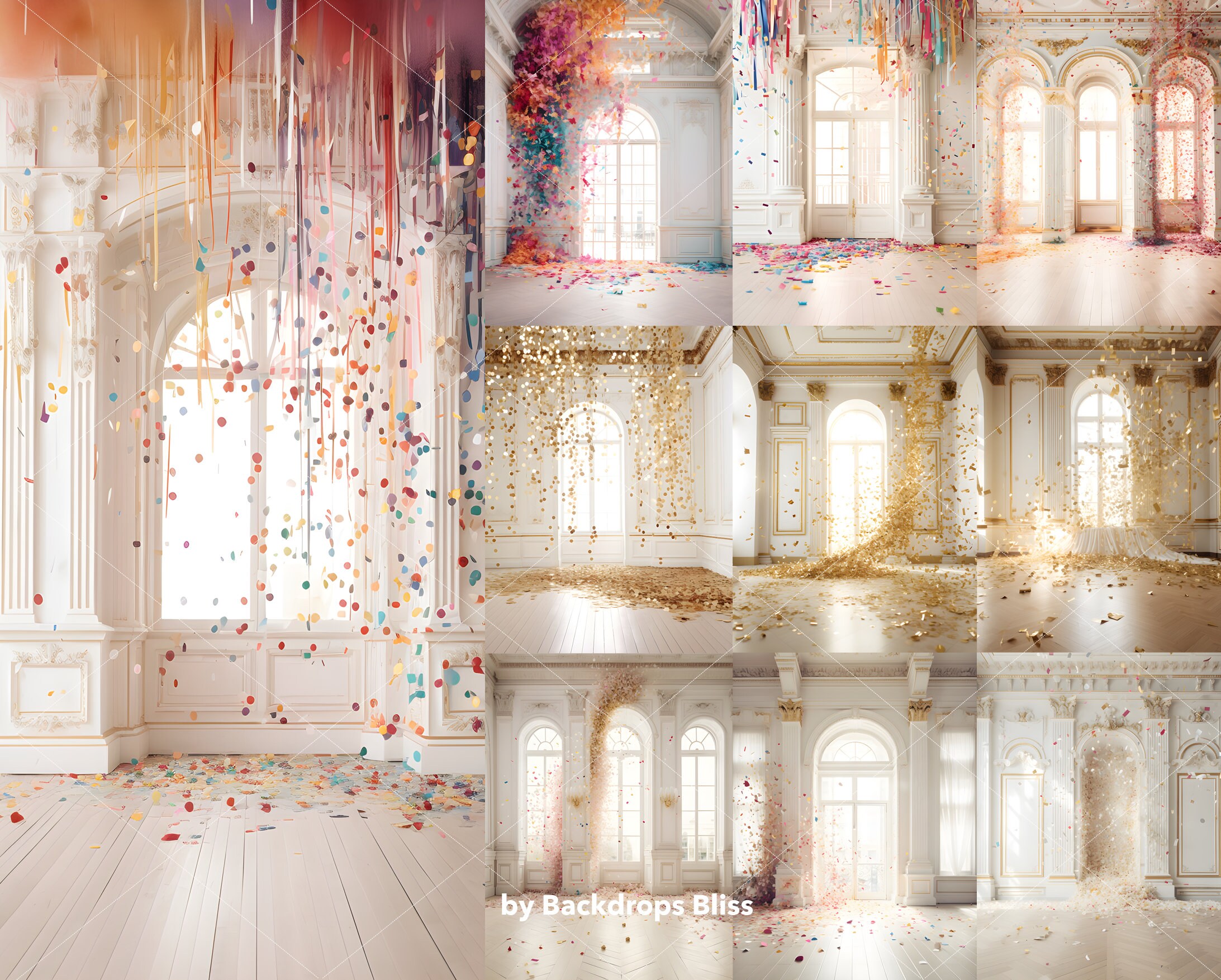 Bokeh Digital Backdrop Castle Backdrop Maternity Digital Backdrop ...